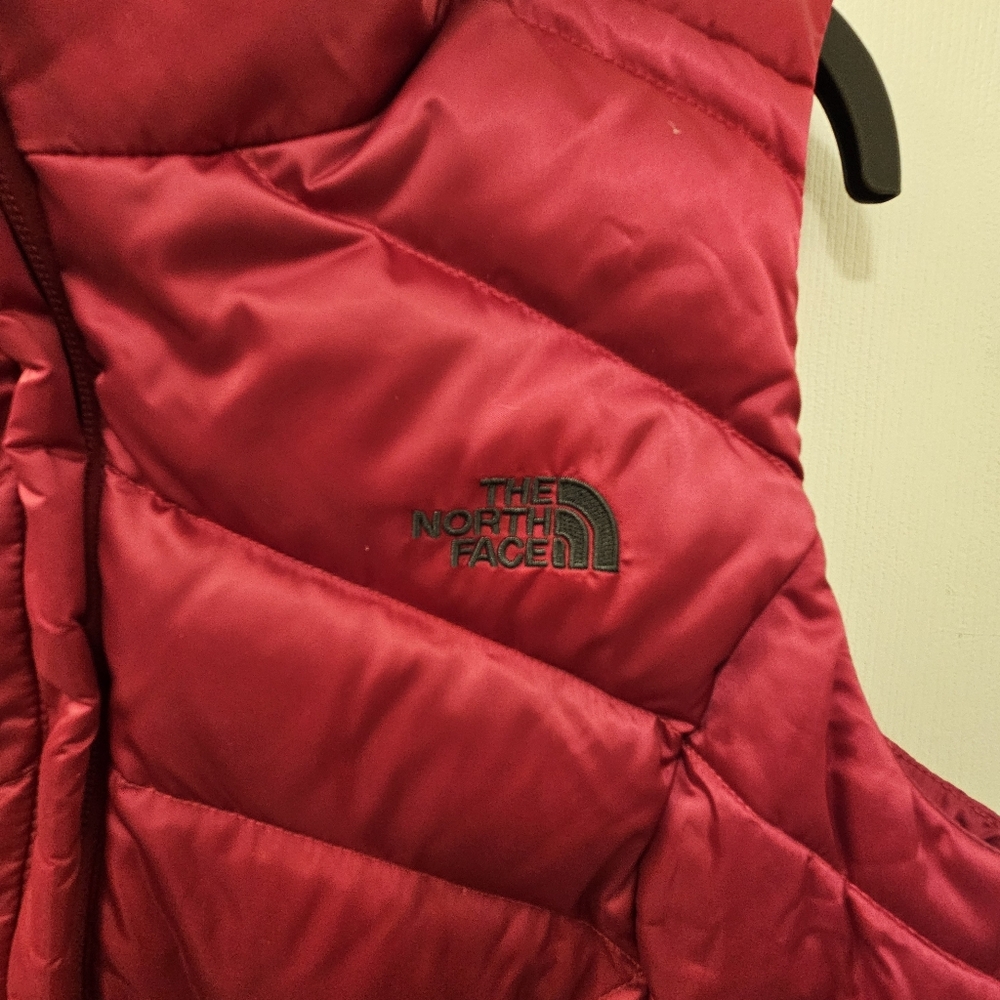THE NORTH FACE 550 GOOSE DOWN PUFFER VEST ~ FUCHSIA (Bright PINK)  Women's M - Picture 5 of 11